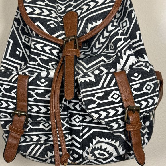 Tribal Print Ortega Backpack Outdoor Natural Southwest Aztec Style Adult Bag - Picture 2 of 7